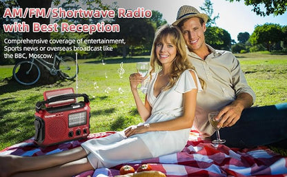Kaito KA500RED 5-Way Powered Emergency AM/FM/SW Weather Alert Radio - Image 8