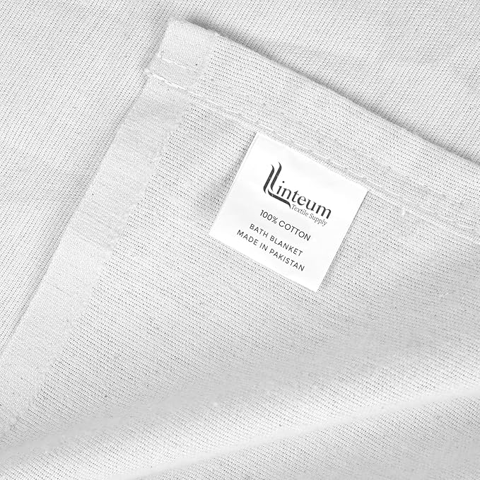 Linteum Textile 100% Cotton Hospital Patient Bath Blanket, Bed Bath Sheet - Image 6
