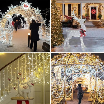 Warm White to Cool White Color Changing 300 LED 115FT Christmas String Lights - Image 4
