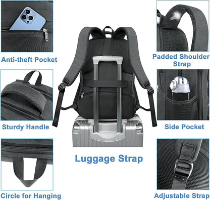 MATEIN Lunch Backpack for Men Work, Sturdy 17 Inch Laptop Backpack - Image 6