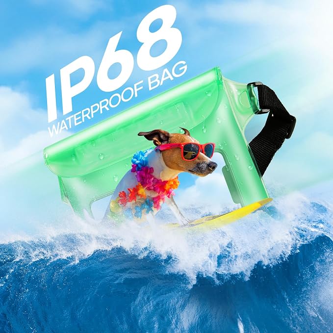 Waterproof Bag for Beach, Waterproof Pouch for Phone Passport Purse, Fanny - Image 8