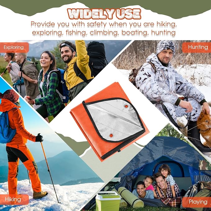Kingdder 2 Pcs Heavy Duty Emergency Blankets - Image 7