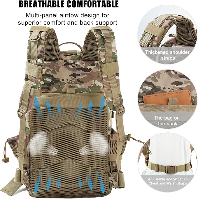 Military Tactical Backpack 25L Day Backpack - Image 3
