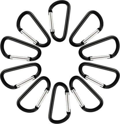 SWATOM Aluminum Carabiner Clip Snap Hook Keyring 1.5/1.9/2.2/2.4/2.8 Inch - Image 3
