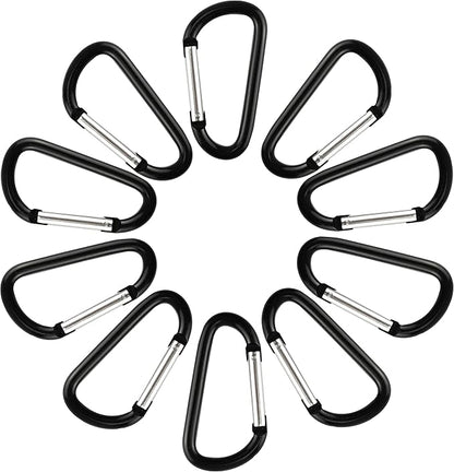 SWATOM Aluminum Carabiner Clip Snap Hook Keyring 1.5/1.9/2.2/2.4/2.8 Inch - Image 3