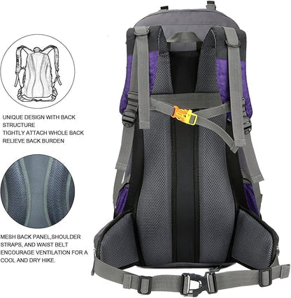 Bseash 60L Waterproof Hiking Camping Backpack - Image 6