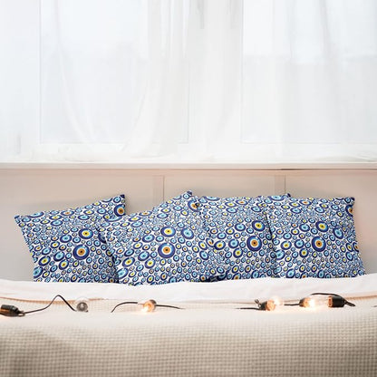 Ambesonne Evil Eye Throw Pillow Cushion Case Pack of 4, Traditional Turkish - Image 6