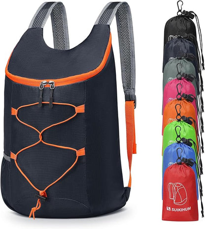 20L Hiking-Daypack Lightweight Foldable Travel Packable Backpack by SUIKIHUM