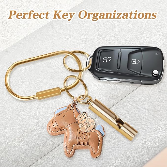 Muitcdo Brass Key Rings Bulk, Key Chain Organizer Holder - Image 6