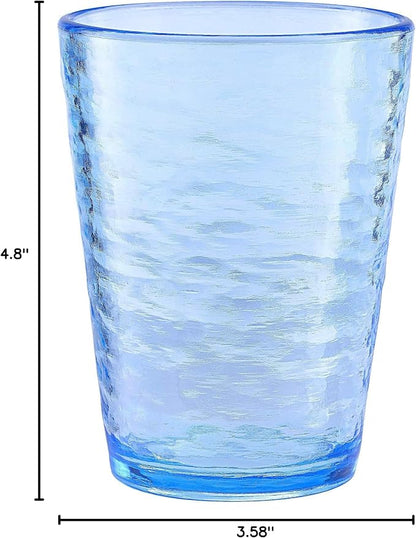 KLIFA- RIPPLE- 16 & 22.5 ounce, Acrylic Tumbler & Highball Drinking Glasses Cups - Image 9