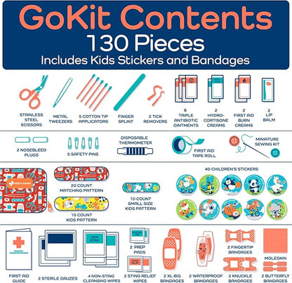 KeepGoing Travel First Aid Kit for Kids – 130 Pc. for Car, Diaper Bag & Backpack - Image 7