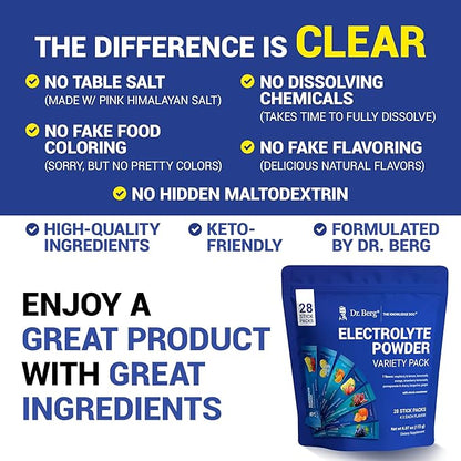 Dr. Berg Sugar Free Electrolyte Powder Packets - Image 6