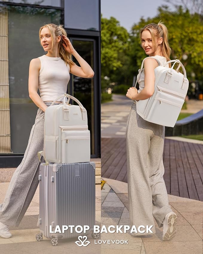 LOVEVOOK Laptop Backpack for Women 15.6 Inch Laptop Bag - Image 7