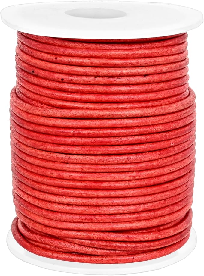 GENIQUE Real/Genuine Round Leather String Cord - Image 2
