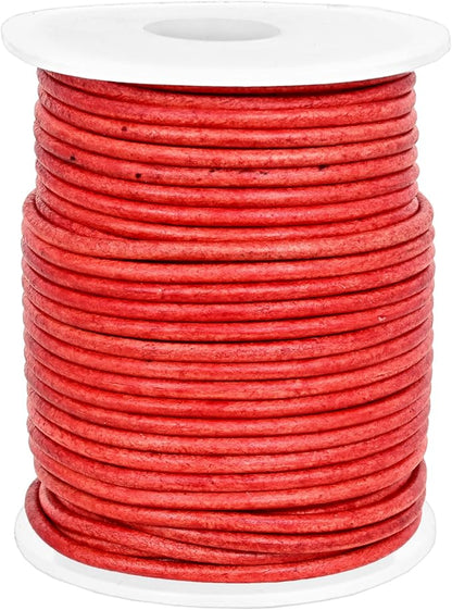 GENIQUE Real/Genuine Round Leather String Cord - Image 2