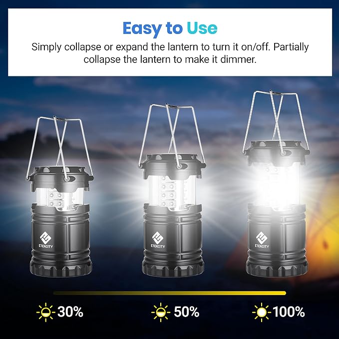 Etekcity Lantern Camping Essentials Lights, Led Flashlight - Image 4
