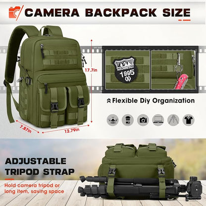 RAINSMORE Camera Bag Backpack for DSLR/SLR/Mirrorless Camera Bags for - Image 6