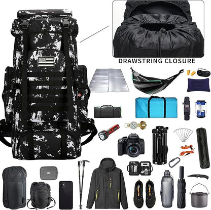 Hiking Backpack for Men 70L/100L Camping Backpack Military Rucksack Molle 3 - Image 4