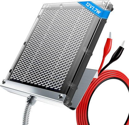 POWOXI 12V 1.7W Solar Panel for Deer Feeder Waterproof Solar Battery Charger by POWOXI