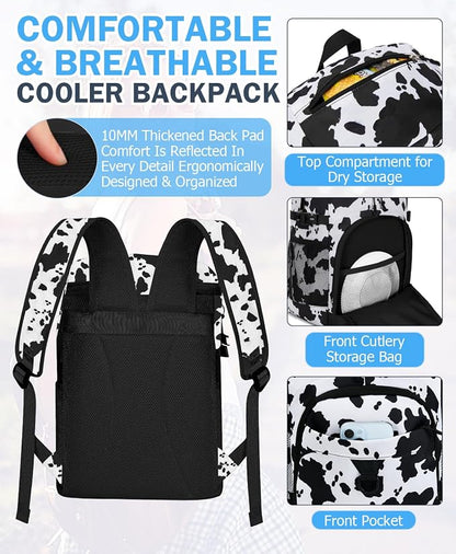 Cooler Backpack, 22L Waterproof Soft Backpack Coolers Leak Proof Beach Backpack - Image 6