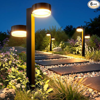 Solar Pathway Lights Outdoor Waterproof, 6 Pack Dual-Head Solar Lights Outdoor by Unknown