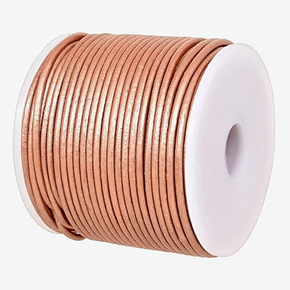 GENIQUE Real/Genuine Round Leather String Cord by GENIQUE