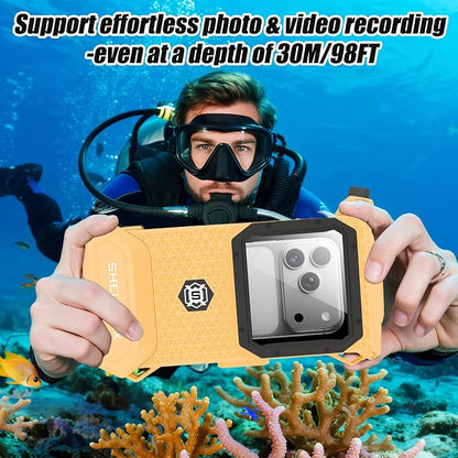 Underwater Phone Case for Snorkeling & Diving, IP68 Waterproof Case for Swimming - Image 2