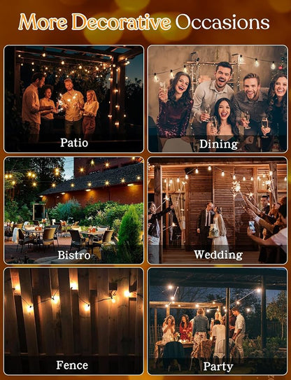 YOYONACY 100 FT Outdoor String Lights - Image 9