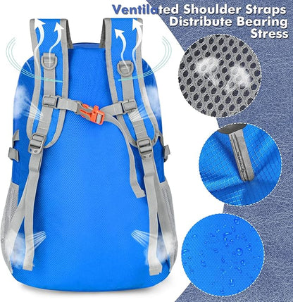 ZOMAKE Lightweight Packable Backpack 30L, Foldable Hiking Backpacks Water - Image 5