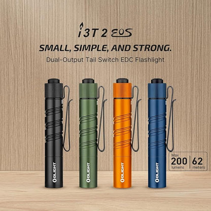 OLIGHT I3T 2 EOS Pocket EDC Flashlight, 200 Lumens Compact Bright Handheld - Image 2