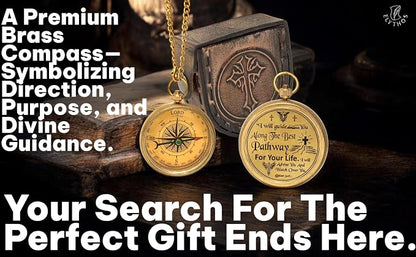 Handmade Brass Antique Compass - Image 5