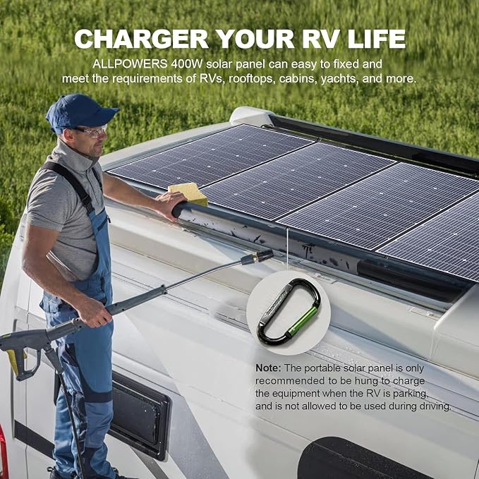 ALLPOWERS SP037 400 watt Solar Panel Foldable Portable Solar Charger - Image 7