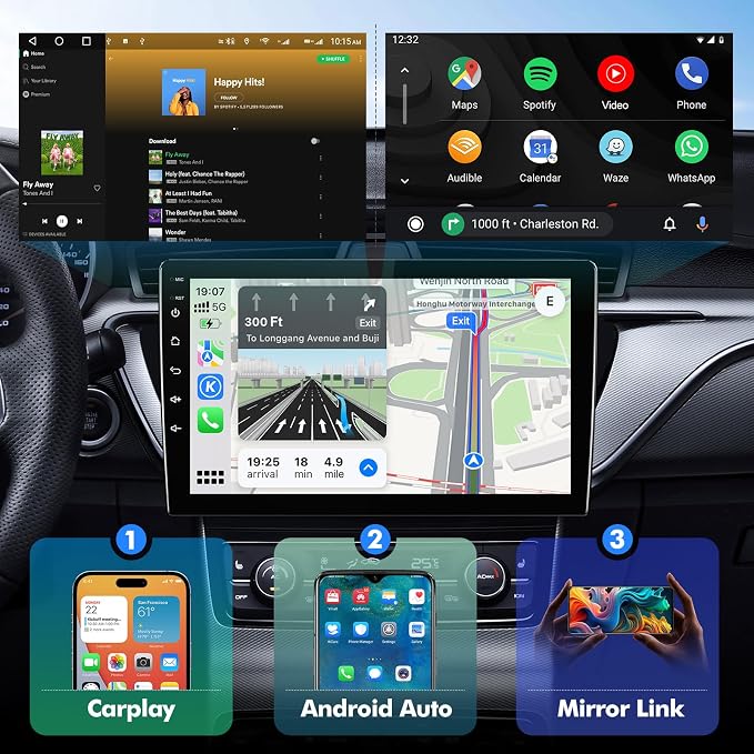 Android 14 Car Radio for 2+64G Jeep Compass/Patriot 2017-2019 10.1'' 1280 * 720 - Image 3