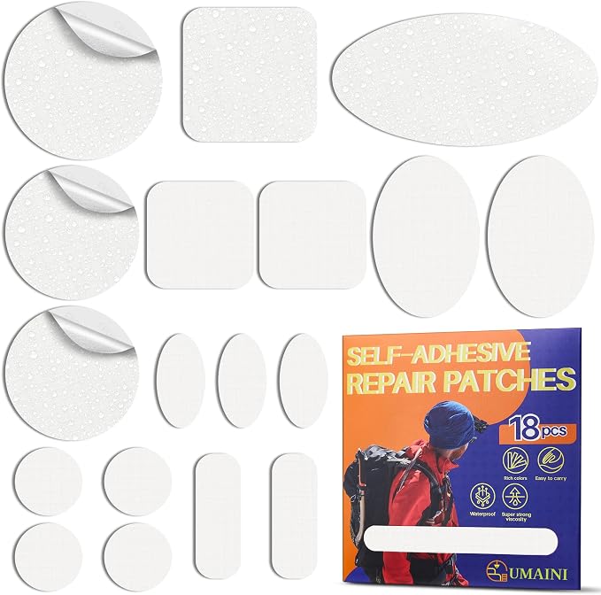 Down Jacket Repair Patch Kit, Outdoor Gear Tenacious Repair Tape, Self Adhesive by Unknown