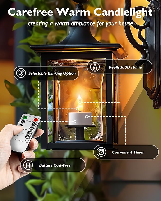 Homemory Rechargeable Tea Lights Flameless Candles - Image 5