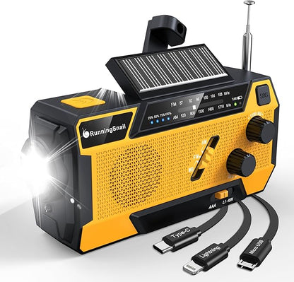 Emergency Crank Weather Radio: AM/FM/NOAA Weather Radio by RunningSnail