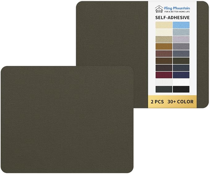 KING MOUNTAIN Canvas Repair Patch 9 x11 Inch 2 Pcs Self-Adhesive Waterproof by ForABetterHomeLife