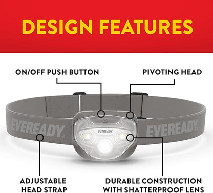 EVEREADY LED Headlamps Pro200, IPX4 Water Resistant, Bright and Durable Head - Image 3