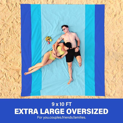 Famstar Beach Blanket Oversized Extra Large 10'X 9', Waterproof Sandproof Beach - Image 2