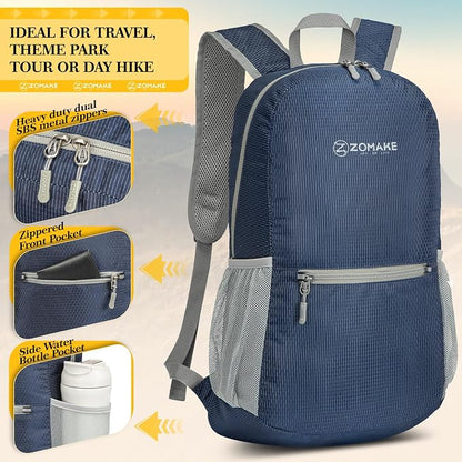 ZOMAKE Ultra Lightweight Hiking Backpack 20L - Image 4