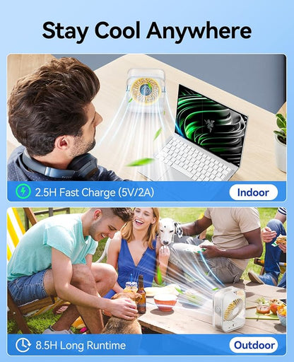 KIMMOO USB Desk Fan, Quiet Table Fan - Image 6