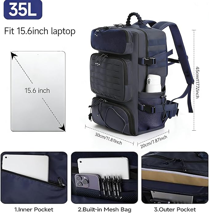 Tactical Backpack for Men, Military Backpack - Image 3