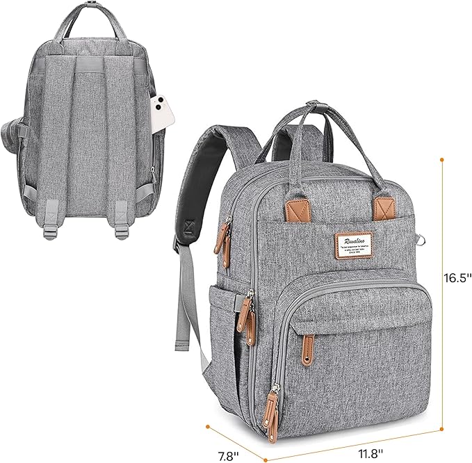 RUVALINO Diaper Bag Backpack-Multifunction Travel Baby Diaper Bag - Image 4