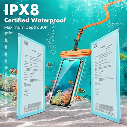 UNBREAKcable Waterproof Phone Pouch-2 Pack IPX8 Waterproof Phone Case - Image 6