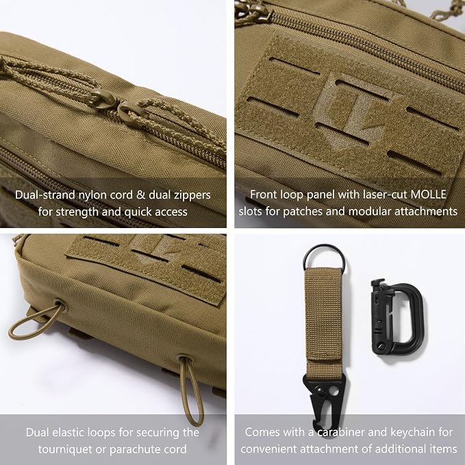 Tactical Admin Pouch Laser Cut MOLLE EDC Tool Organizer - Image 6