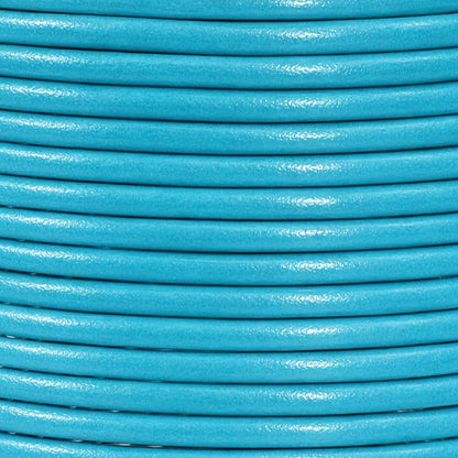 Mandala Crafts Round Genuine Turquoise Leather Cord - Image 4