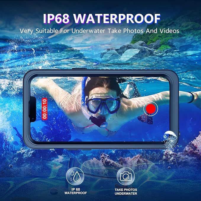 Temdan Compatible with iPhone 13 Case Waterproof, Built-in Screen & Camera - Image 3
