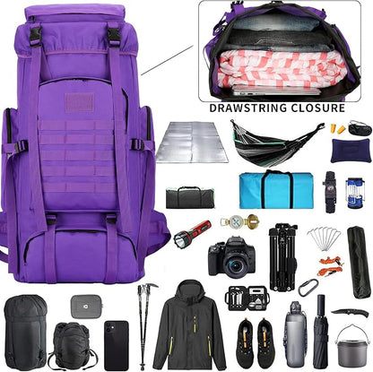 Hiking Backpack for Men 70L/100L Camping Backpack Military Rucksack Molle 3 - Image 3