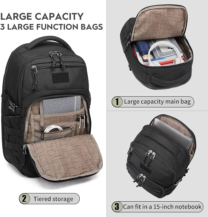 Wotony Military tactical backpack, backpack - Image 8