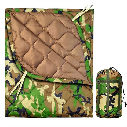 Insulated Camping Blanket | Military Poncho Liner by Unknown